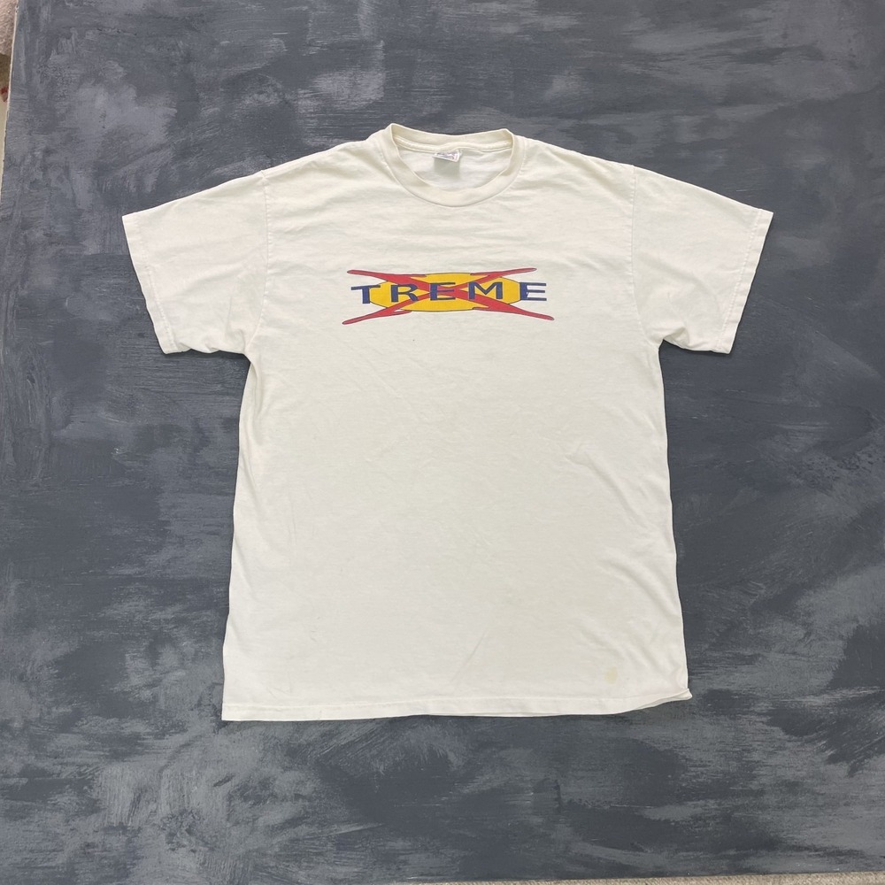 vintage X Treme graphic shirt mens large‎ White 1990s single sitich